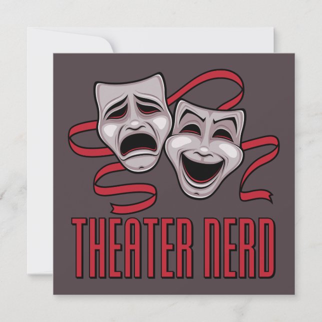 Comedy And Tragedy Theatre Nerd Card (Front)