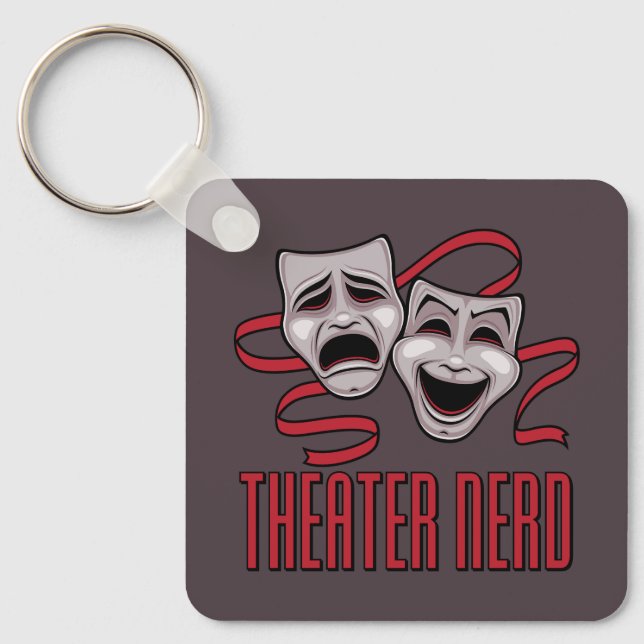 Comedy And Tragedy Theatre Nerd Key Ring (Front)
