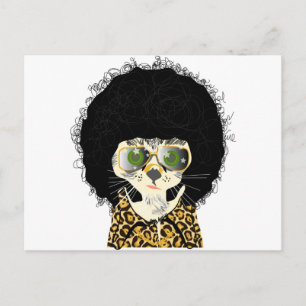 Comedy cat postcard