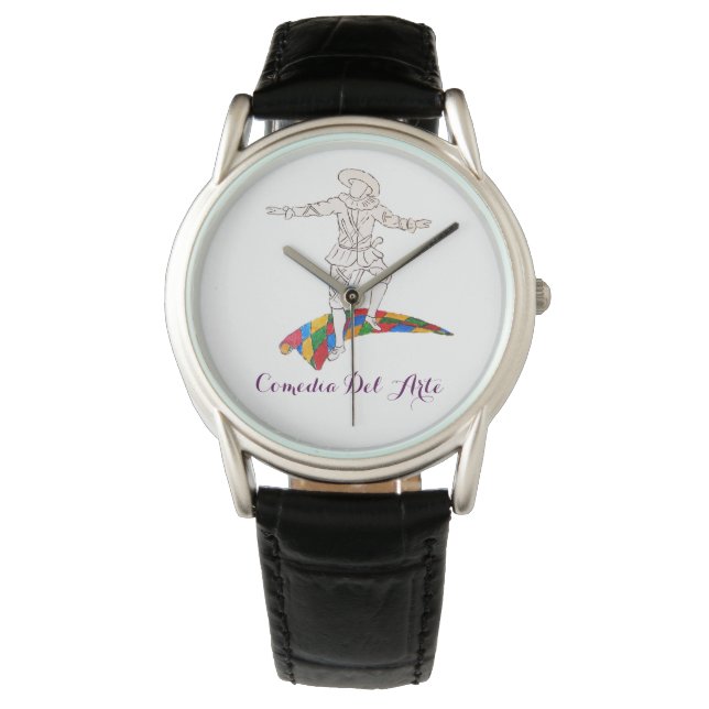 comedy del arte harlequin watch (Front)