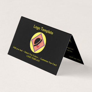 Comedy Funny Entertainer Logo Template Business Card