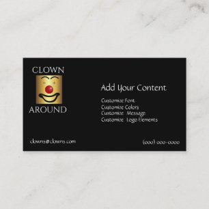 Comedy Logos Abstract Template Business Card