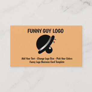 Comedy Logos Clown Business Card