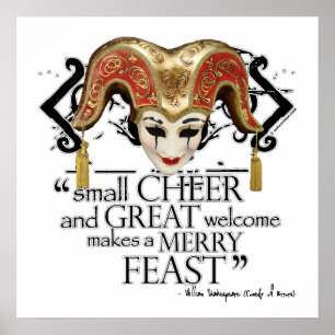 Comedy Of Errors Feast Quote Poster