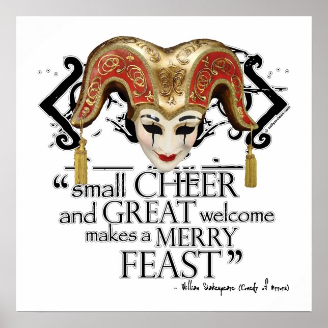 Comedy Of Errors Feast Quote Poster (Front)