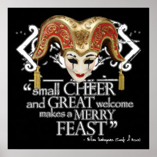 Comedy Of Errors Feast Quote Poster