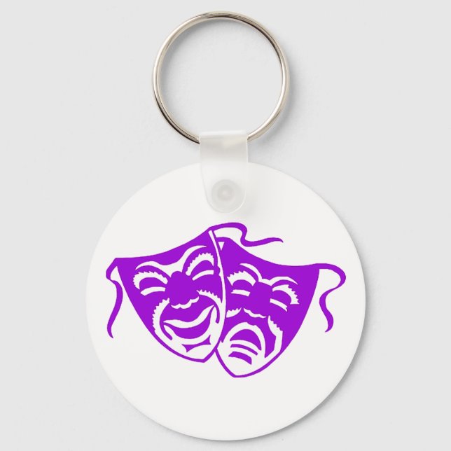 Comedy or Tragedy 6 Key Ring (Front)