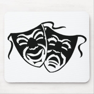 Comedy or Tragedy Mouse Mat