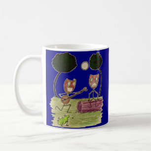 Comedy serenades Tragedy by the full moon Coffee Mug