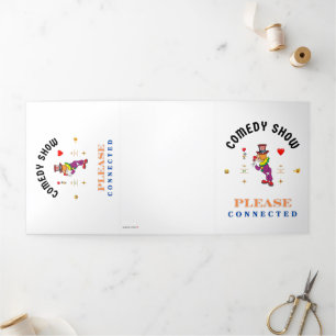 COMEDY SHOW Tri-Fold HOLIDAY CARD
