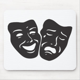 Comedy Tragedy Drama Theatre Masks Mouse Mat