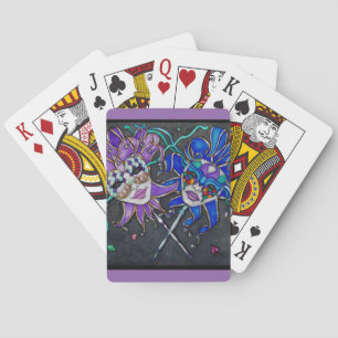 Comedy/Tragedy Jester Masks Playing Cards