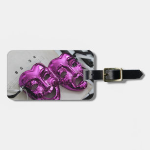 Comedy Tragedy Mask Luggage Tag