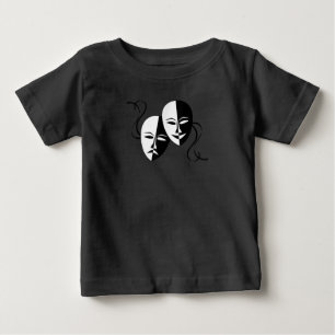Comedy Tragedy Masks Actor Gift Baby T-Shirt