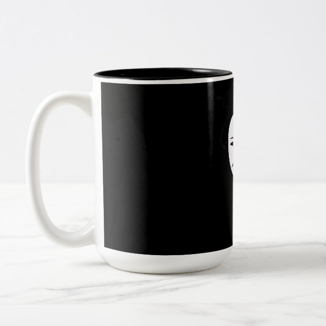 Comedy Tragedy Masks Actor Gift Two-Tone Coffee Mug (Left)