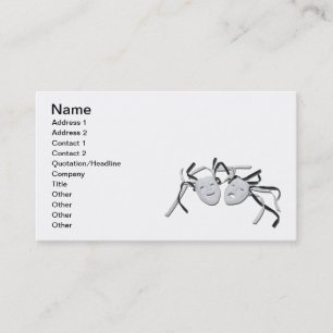 Comedy Tragedy Masks Business Card