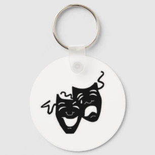 Comedy Tragedy Masks Key Ring
