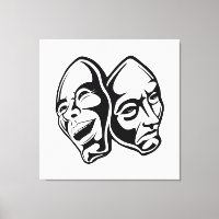 Comedy Tragedy masks masquerade still life art 