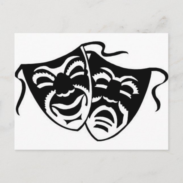 comedy_tragedyq postcard (Front)