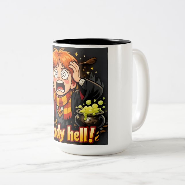 Comedy Wizard Drinking Mug for Fantasy Lovers (Front Right)