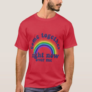 Comeogether Right Now Over Me Rainbow LGBT Pride M T-Shirt