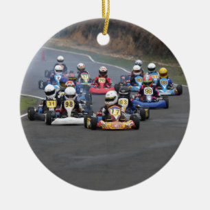 Comer cadet go karting kart race ceramic tree decoration