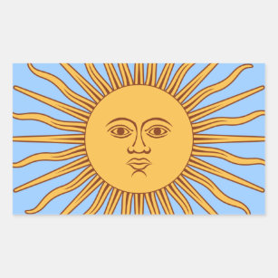 Comes the Sun Icon Decor Rectangular Sticker