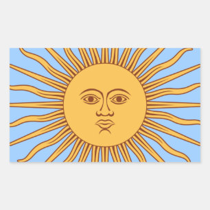 Comes the Sun Icon Decor Rectangular Sticker