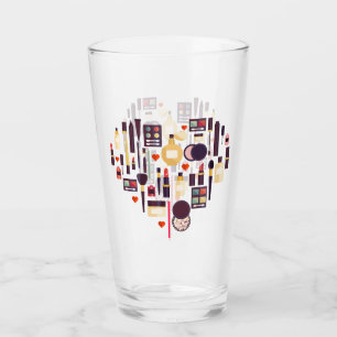 Comestics Heart Glass
