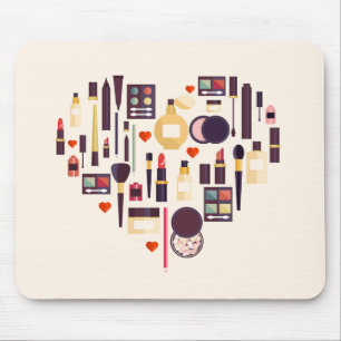 Comestics Heart Mouse Mat