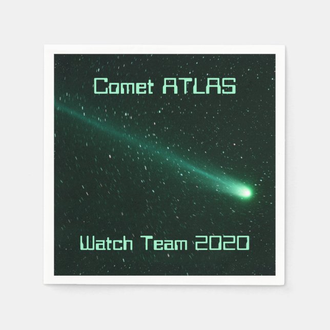 Comet ATLAS Watch Team 2020 Napkin (Front)
