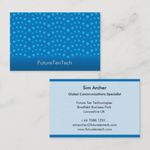 Comet Blue Business Card
