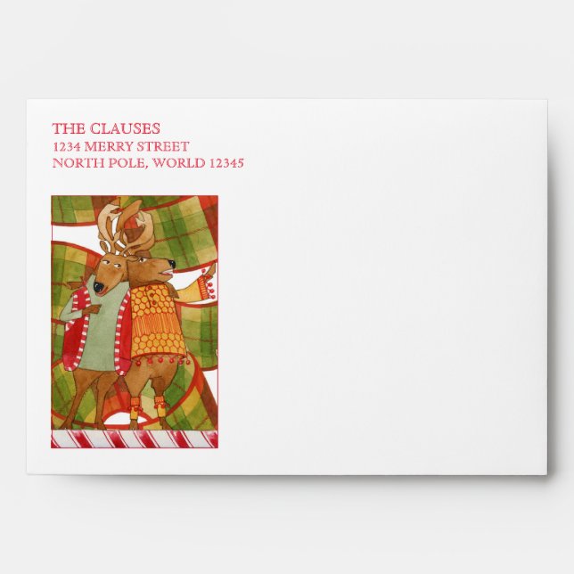 COMET CUPID REINDEER A7 Envelopes (5x7 Cards) (Front)