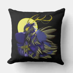 Comet Dark Fantasy Reindeer Holiday Humor Cushion