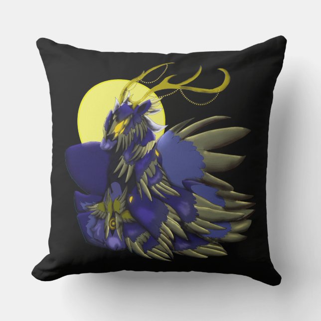 Comet Dark Fantasy Reindeer Holiday Humor  Cushion (Front)