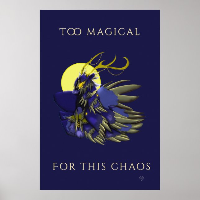 Comet Dark Fantasy Reindeer Poster (Front)