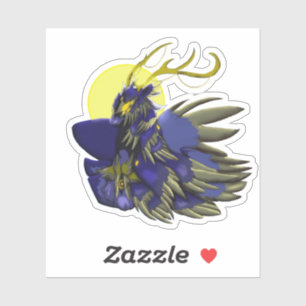 Comet Dark Fantasy Reindeer Vinyl Sticker