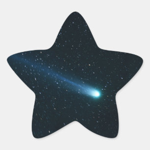 Comet in Night Sky Star Sticker