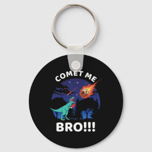 Comet Me Bro Funny Boxing T Rex Dinosaur Pun Extin Key Ring