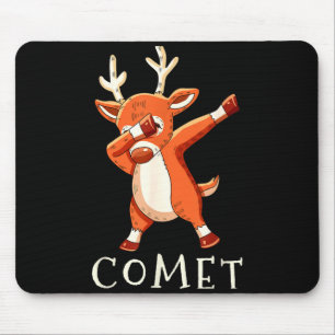 Comet Santas Reindeers Family Matching Outfit Chri Mouse Mat