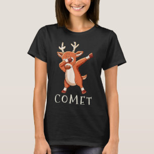 Comet Santas Reindeers Family Matching Outfit Chri T-Shirt