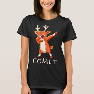 Comet Santas Reindeers Family Matching Outfit Chri T-Shirt