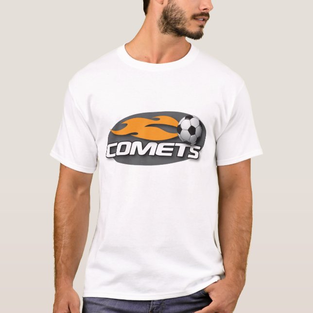 Comets Black Fitted Tee (Front)