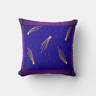 Comets Throw Pillow