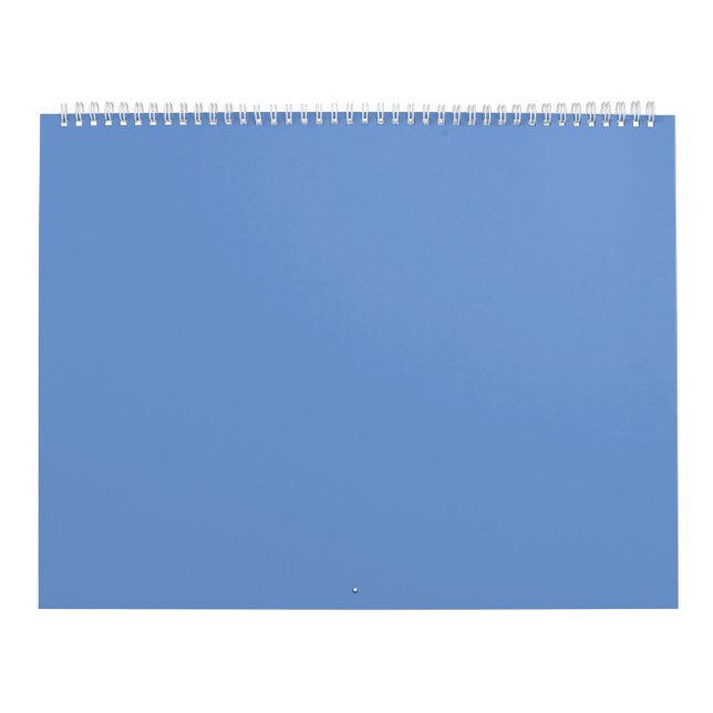 Comflower Blue #6B95D0, Cold Purple Calendar (Cover)