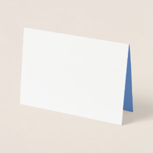 Comflower Blue #6B95D0, Cold Purple Foil Card