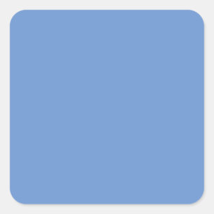 Comflower Blue #6B95D0, Cold Purple Square Sticker