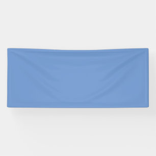 Comflower Blue #6B95D0, Cold Purple Vinyl Banner