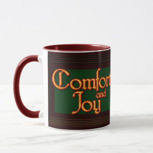 Comfort and Joy Christmas mug