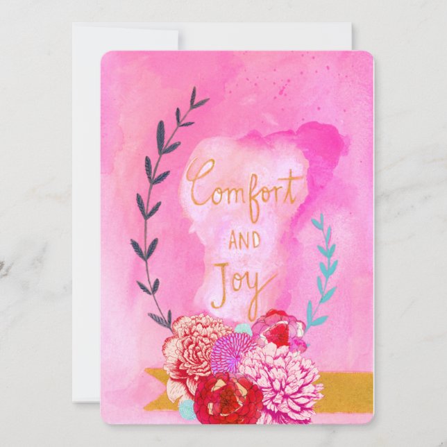 comfort and joy holiday card (Front)